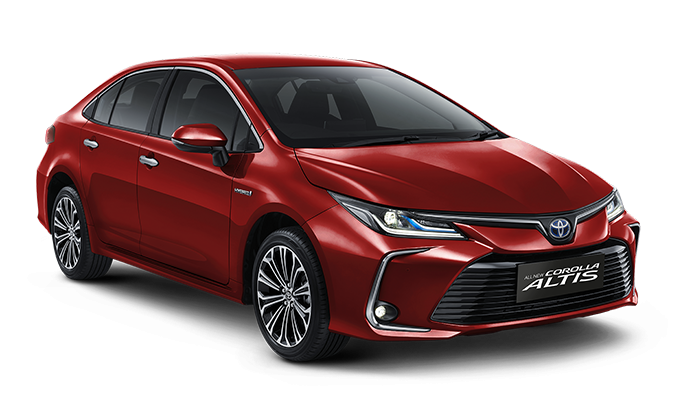 corolla hyb red