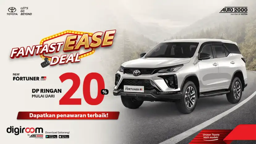 Promo Toyota Fortuner Bunga 0% dan Gratis Asuransi